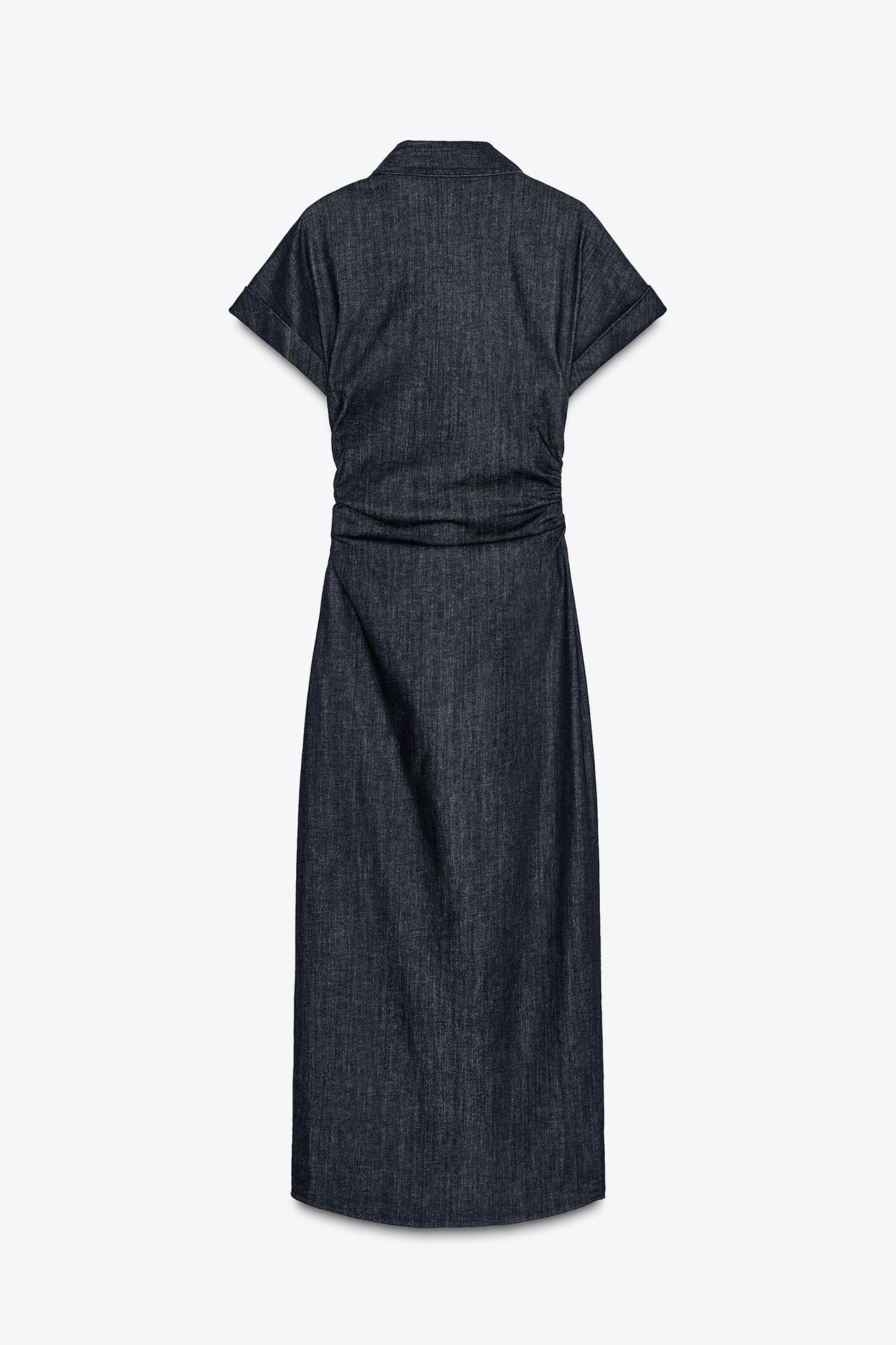 AGNES - Denim Midi-klänning