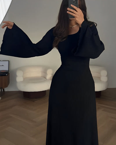 SELIN™ | Elegant Stickad Maxi Klänning