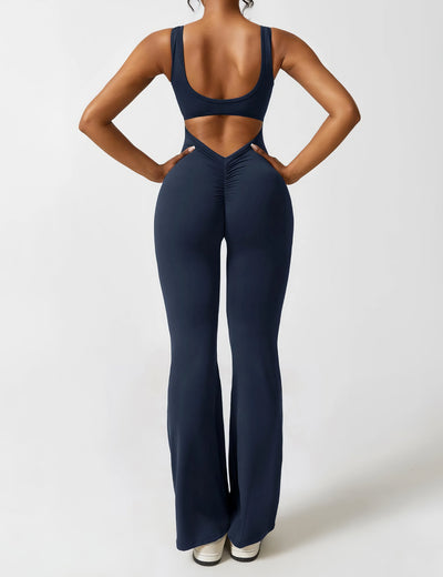 IDA™ | V-Back Flared Jumpsuit