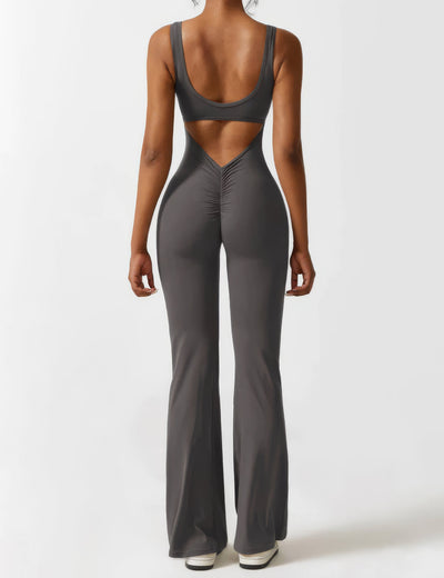 IDA™ | V-Back Flared Jumpsuit