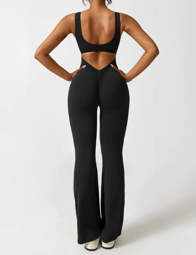 IDA™ | V-Back Flared Jumpsuit