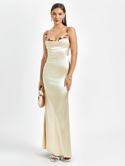 Fiorella Satin Gown | Maxi Klänning