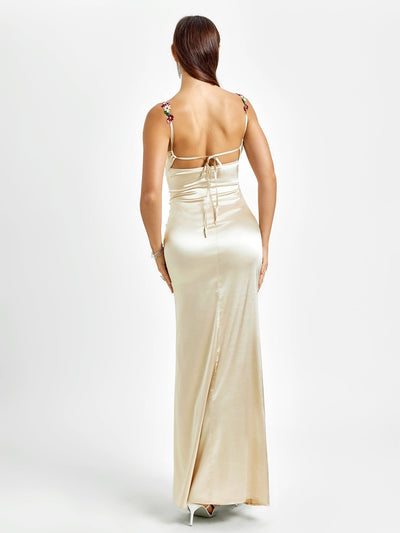 Fiorella Satin Gown | Maxi Klänning