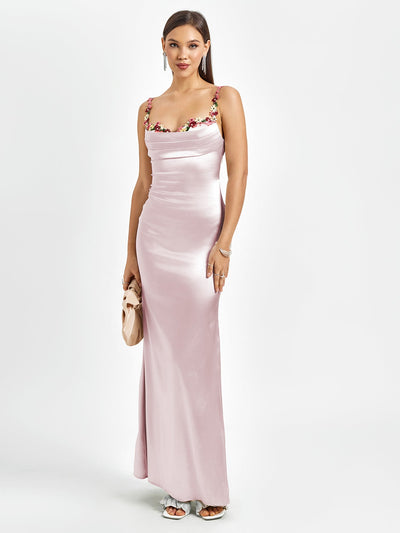 Fiorella Satin Gown | Maxi Klänning