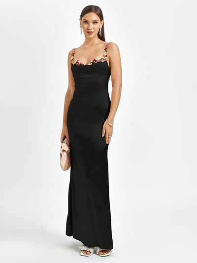 Fiorella Satin Gown | Maxi Klänning