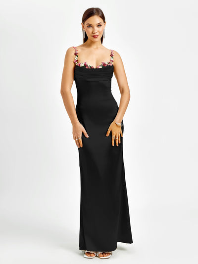 Fiorella Satin Gown | Maxi Klänning