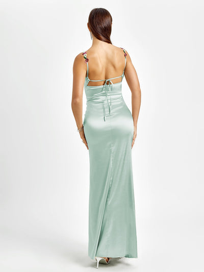 Fiorella Satin Gown | Maxi Klänning