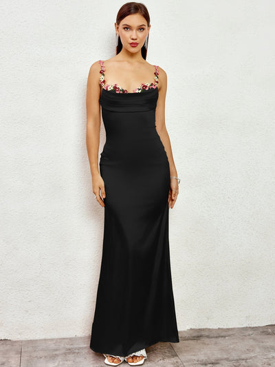 Fiorella Satin Gown | Maxi Klänning
