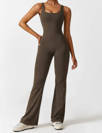 IDA™ | V-Back Flared Jumpsuit