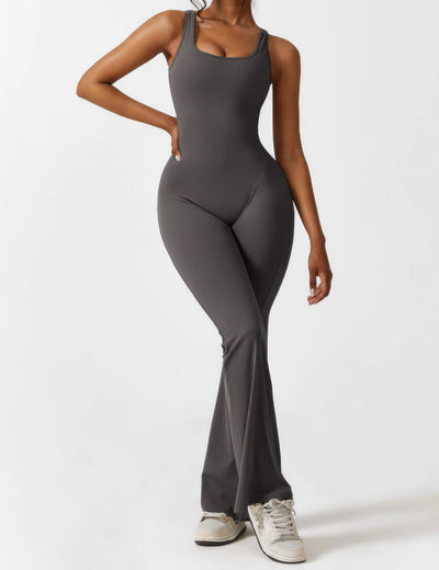IDA™ | V-Back Flared Jumpsuit