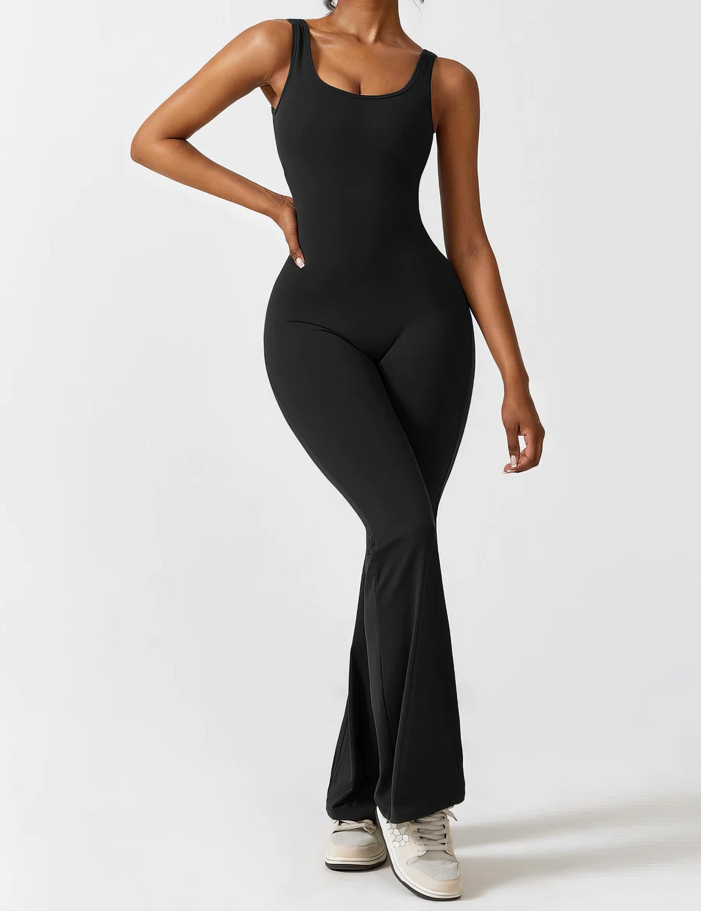 IDA™ | V-Back Flared Jumpsuit