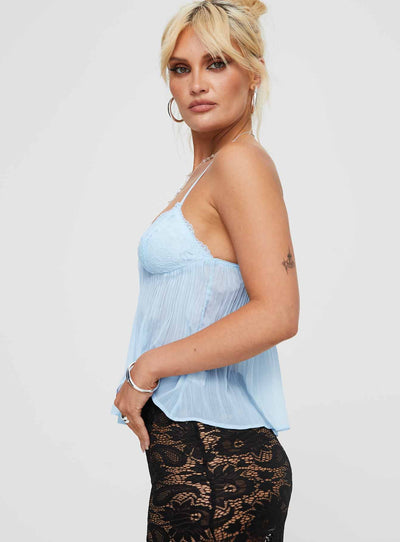 SARA - Lace Pleated Top