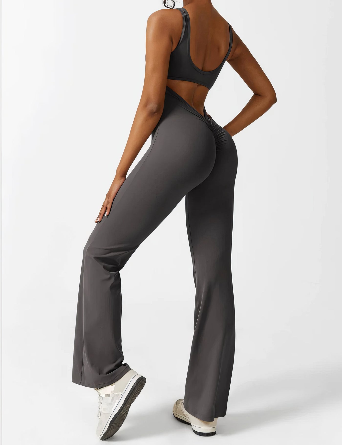 IDA™ | V-Back Flared Jumpsuit