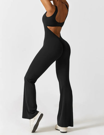 IDA™ | V-Back Flared Jumpsuit