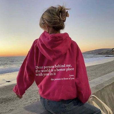 OLIVIA™ | Dear person behind me hoodie