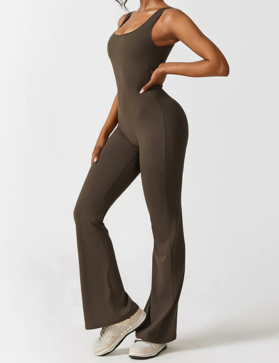 IDA™ | V-Back Flared Jumpsuit
