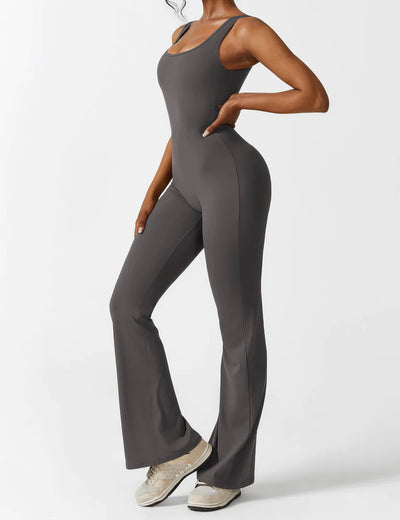 IDA™ | V-Back Flared Jumpsuit