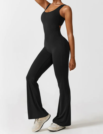 IDA™ | V-Back Flared Jumpsuit