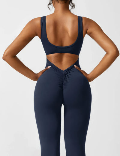 IDA™ | V-Back Flared Jumpsuit