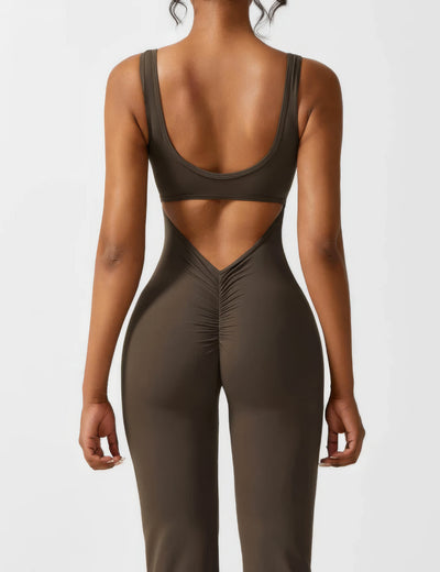 IDA™ | V-Back Flared Jumpsuit