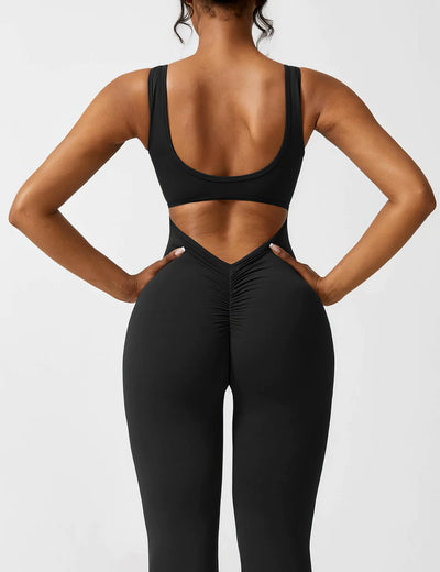 IDA™ | V-Back Flared Jumpsuit
