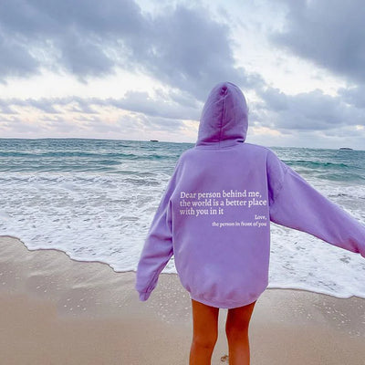 OLIVIA™ | Dear person behind me hoodie