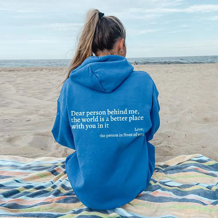 OLIVIA™ | Dear person behind me hoodie