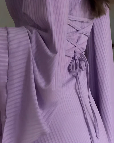 SELIN™ | Elegant Stickad Maxi Klänning