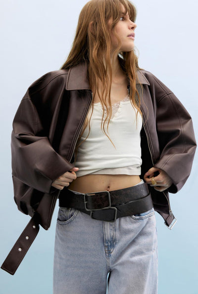 CLAIRE™ | Viralt läderjacka