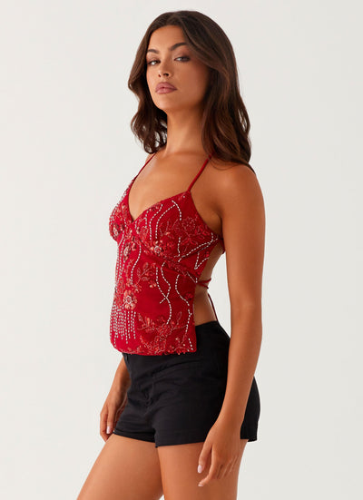 MARIA - Paillett Cami Top