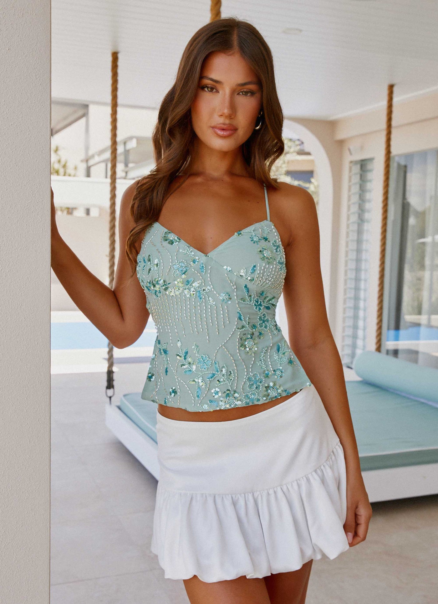 MAJA - Paljett Cami Top