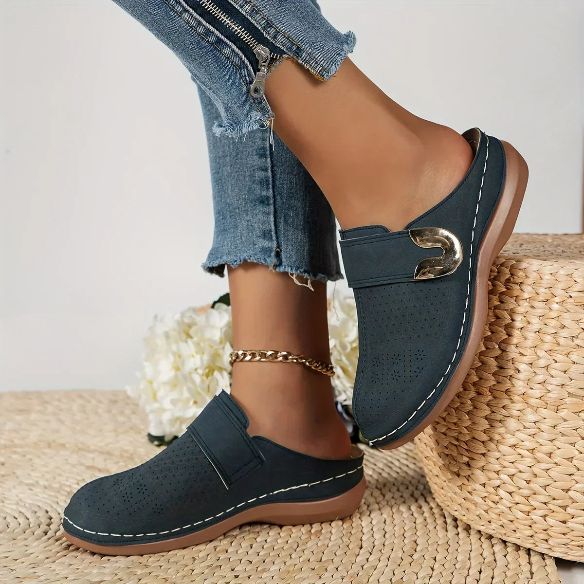 Lani™ | Chic Stödjande Kil Sandaler