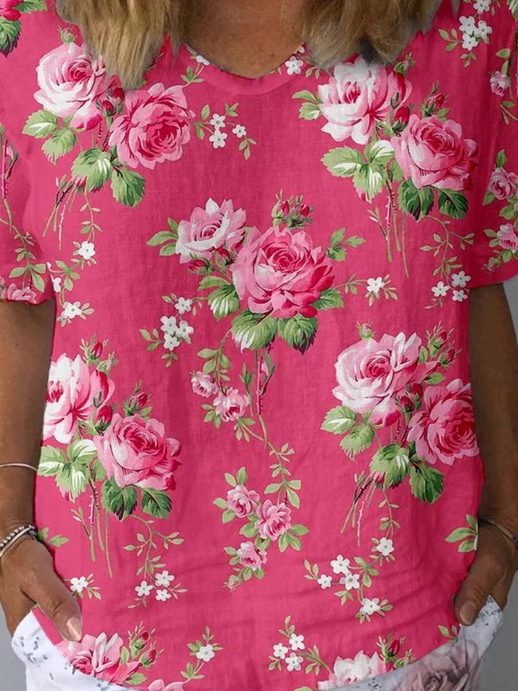 LISA™ | Konstnärlig Blommig Blus