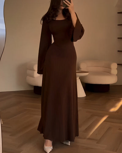 SELIN™ | Elegant Stickad Maxi Klänning