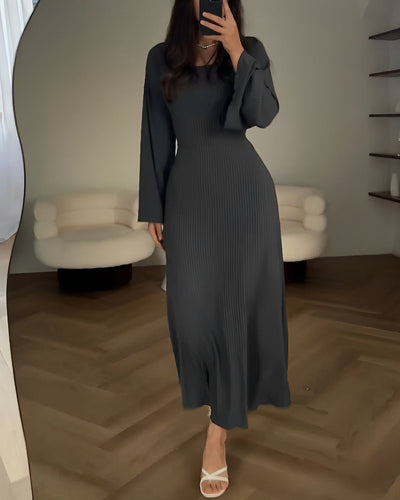 SELIN™ | Elegant Stickad Maxi Klänning