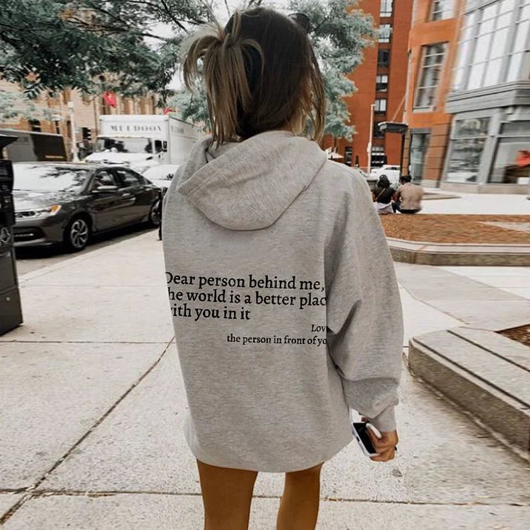 OLIVIA™ | Dear person behind me hoodie