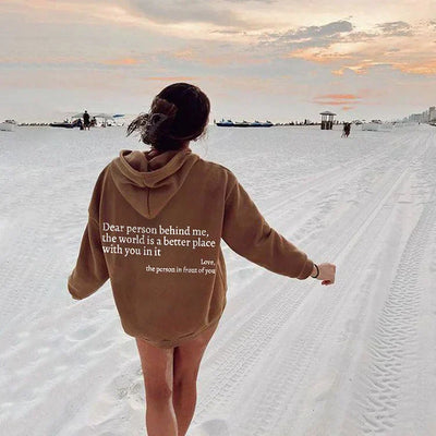 OLIVIA™ | Dear person behind me hoodie