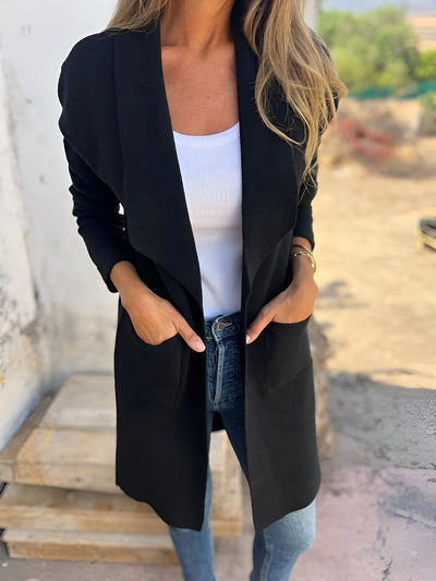 LILAH™ | Stilren revers-cardigan