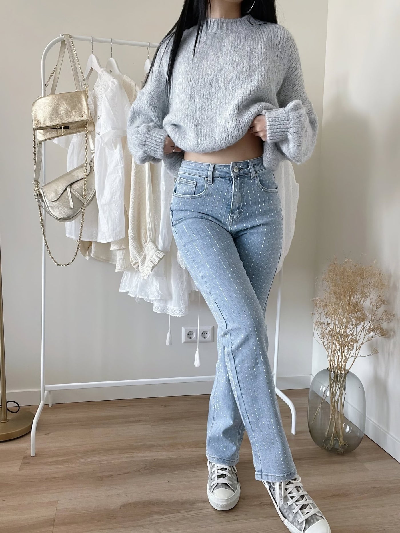 Maja | Eleganta Sparkle Jeans - ElegantBy